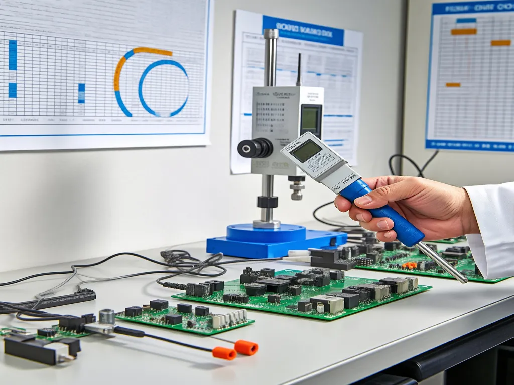 Inspecting electronic components with a digital tool