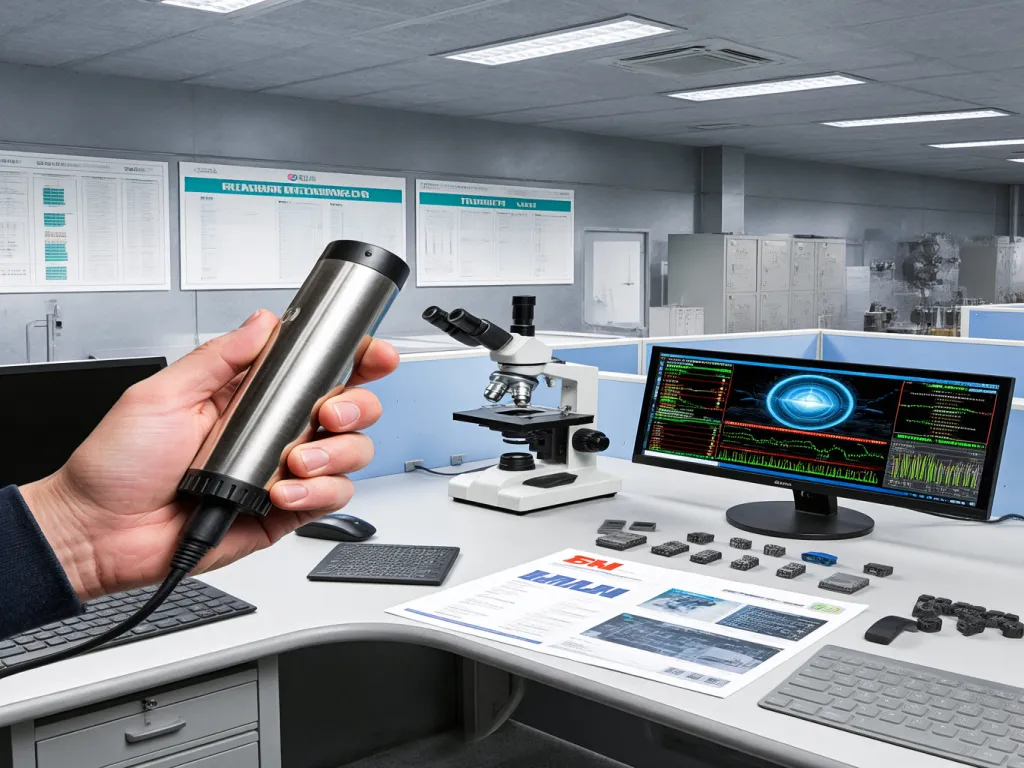 Analyzing electronic components with advanced equipment