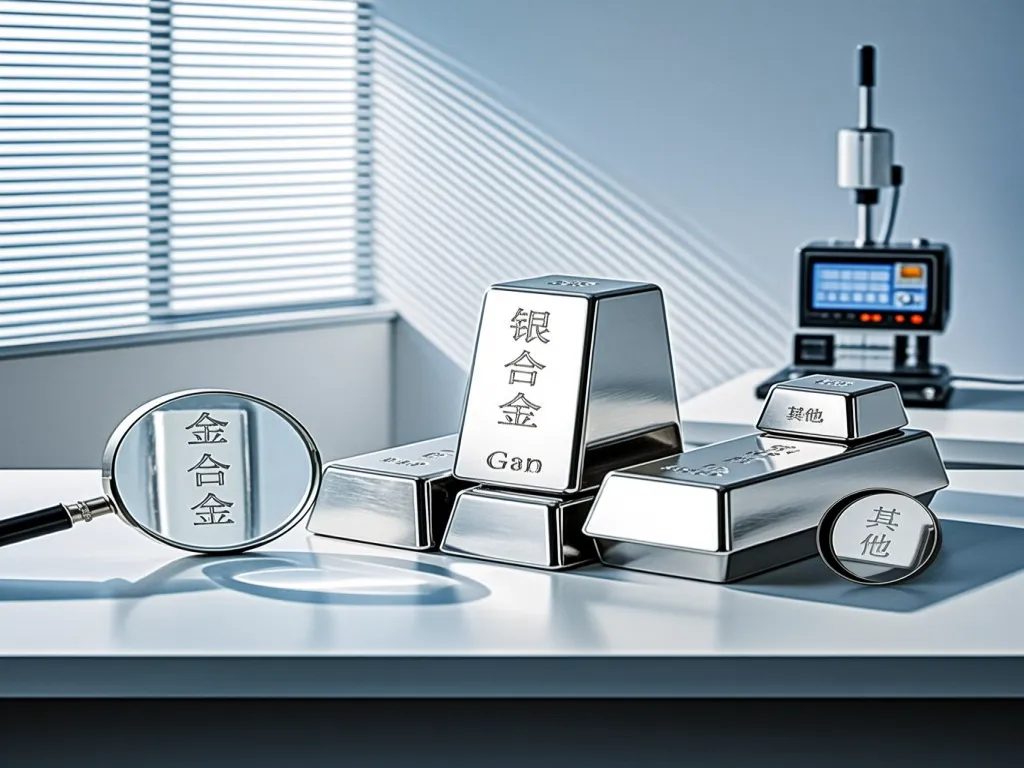 Metal alloy analysis with magnifying glass and rocker switch
