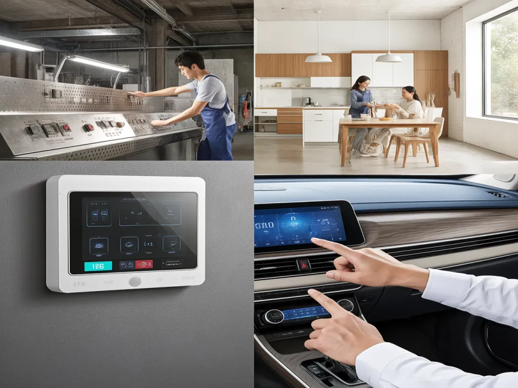 Applications of lighted rocker switches in industrial, home, and automotive settings