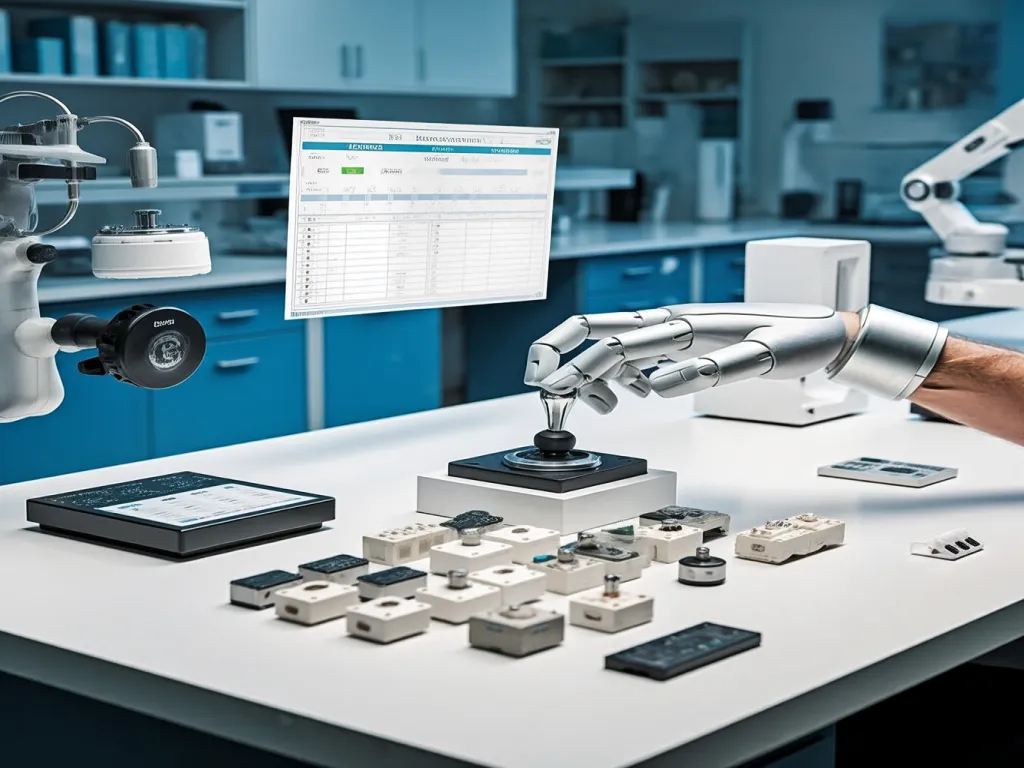 Carling Technologies rocker switch being tested in a high-tech lab