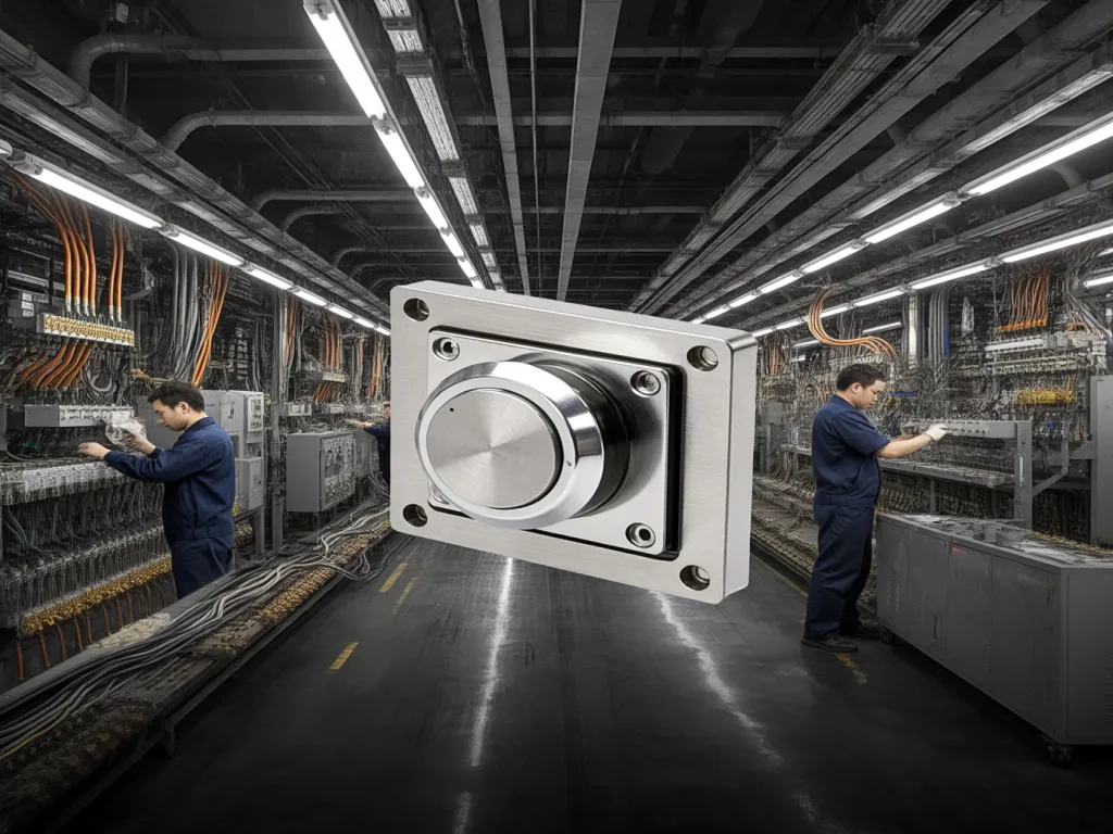 3 pin rocker switch in an industrial setting